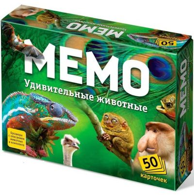 Лот: 5108704. Фото: 1. Мемо Удивительные животные (50... Детские настольные игры