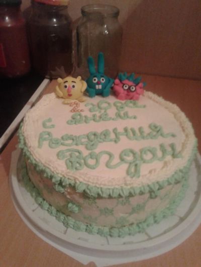 Лот: 6831229. Фото: 1. торт смешарики Богдану 2 года. Торты, пирожные