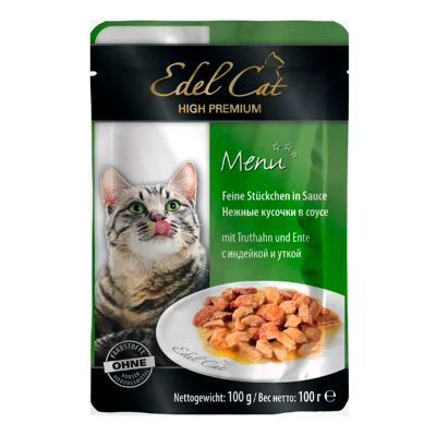 Лот: 14063289. Фото: 1. Edel Cat (Эдель Кэт) Индейка/Утка... Корма