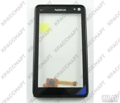 Лот: 10516908. Фото: 1. Тачскрин Nokia N8 + рамка в сборе... Дисплеи, дисплейные модули, тачскрины