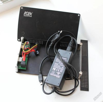 Лот: 5840548. Фото: 1. Внешний бокс для HDD Sata AgeStar... Корзины, шасси