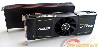 Лот: 2591849. Фото: 1. ASUS GeForce GTX 590 612Mhz PCI-E... Видеокарты