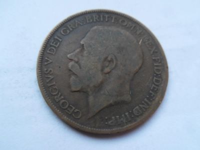 Лот: 10868520. Фото: 1. Великобритания 1 пенни 1921. Великобритания и острова