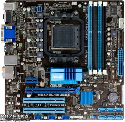 Лот: 8587819. Фото: 1. Материнская плата ASUS M5A78L-M... Материнские платы
