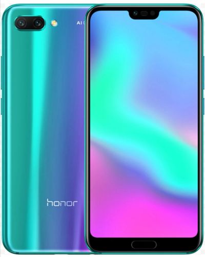 Лот: 15236367. Фото: 1. Honor 10 4/64 мерцающий зеленый. Смартфоны