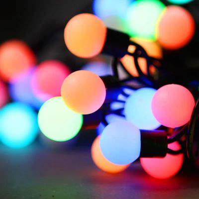 Лот: 19440130. Фото: 1. Гирлянда мультишарики. Гирлянды, шарики, новогодние аксессуары