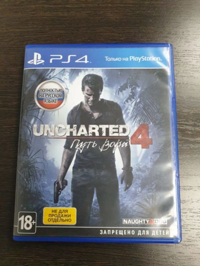 Лот: 16096983. Фото: 1. Игра Uncharted 4: Путь вора PS4... Игры для консолей