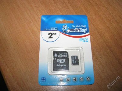 Лот: 2349213. Фото: 1. MicroSD Smartbuy 2 Gb. Карты памяти