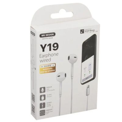 Лот: 22146460. Фото: 1. ГАРНИТУРА WEKOME Y19 Lightning... Наушники, гарнитуры
