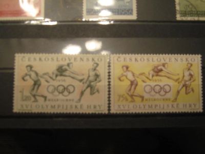 Лот: 5899343. Фото: 1. Чехословакия 1956 Летние Олимпийские... Марки