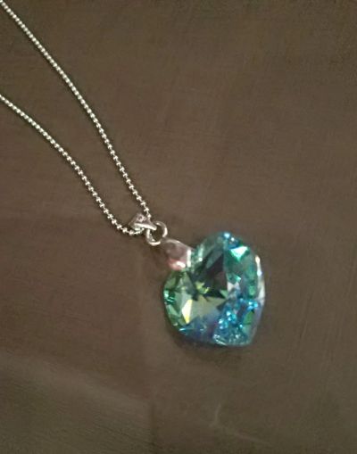 Лот: 11759905. Фото: 1. Цепочка с кулоном Swarovski. 45см... Кулоны, подвески