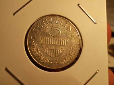 Лот: 15296999. Фото: 1. Крупное серебро-5 шиллингов 1961... Россия до 1917 года