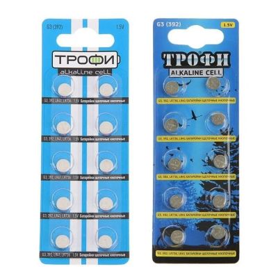 Лот: 16645948. Фото: 1. Батарейки G3 Трофи 392 LR736. Электроприборы для автомобиля