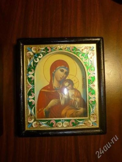 Лот: 1265107. Фото: 1. С рубля!!! Икона (окошечко из... Произведения