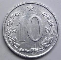 Лот: 352498. Фото: 1. Чехословакия. 10 геллер 1965г... Европа