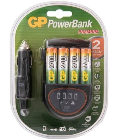 Лот: 16695847. Фото: 1. Зарядное устройство GP PowerBank... Зарядные устройства, блоки питания для бытовой техники