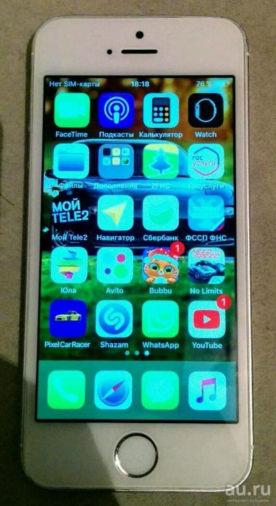 Лот: 10866986. Фото: 1. iPhone 5s 16gb Silver. Смартфоны