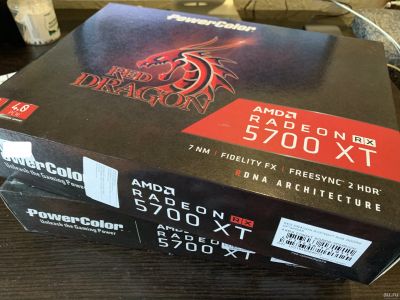 Лот: 16210515. Фото: 1. 8GB Radeon 5700 XT PowerColor... Видеокарты