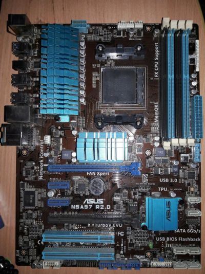 Лот: 14960957. Фото: 1. Материнка ASUS M5A97 Socket AM3... Материнские платы