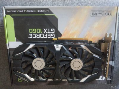 Лот: 17770135. Фото: 1. Видеокарта GTX 1060 3Gb msi oc. Видеокарты