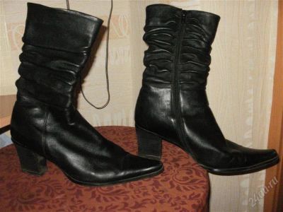 Лот: 2005131. Фото: 1. Женские красивые сапоги, натуральная... Сапоги
