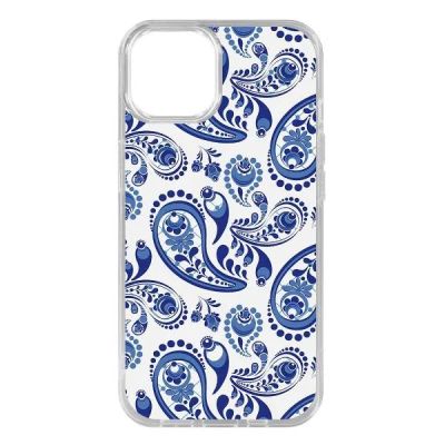 Лот: 25051249. Фото: 1. Чехол Krutoff Clear Case "Гжель... Чехлы, бамперы
