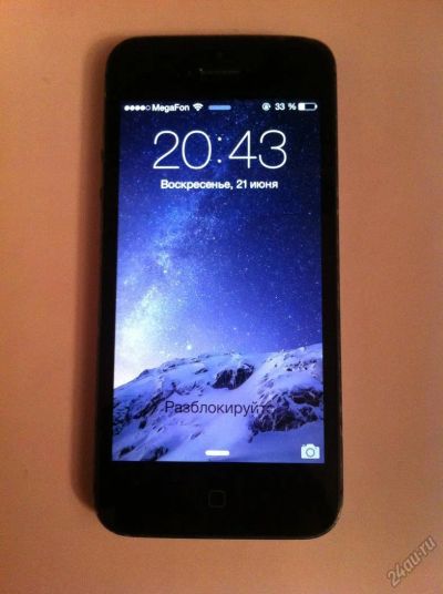Лот: 5705927. Фото: 1. Apple iPhone 5 64 Gb Black | Айфон... Смартфоны