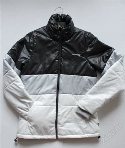 Лот: 2132194. Фото: 1. Адидас Куртка Adidas Neo бело-черная. Верхняя одежда