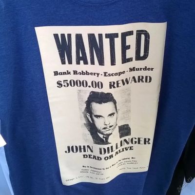 Лот: 5917409. Фото: 1. Лютая футболка "John Dillinger... Футболки, поло