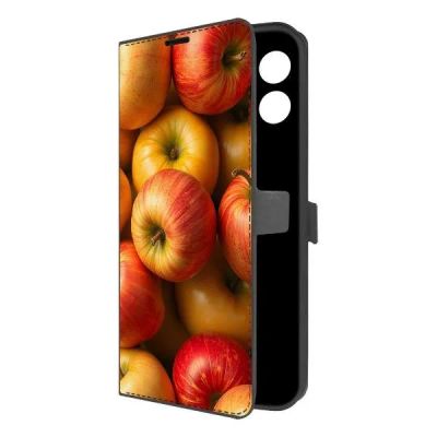 Лот: 25542826. Фото: 1. Чехол Krutoff Eco Book "Яблоки... Чехлы, бамперы
