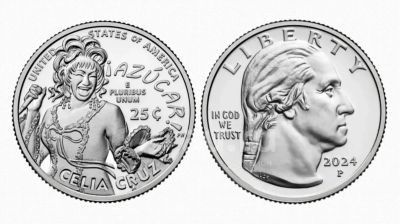 Лот: 23540467. Фото: 1. США 25 центов 2024 года. Селия... Америка