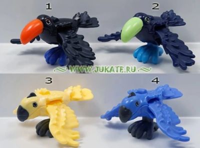 Лот: 21339932. Фото: 1. Киндер-сюрприз птицы джунглей... Игрушки