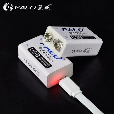 Лот: 15113775. Фото: 1. USB Аккумулятор крона 9 В (перезаряжаемая... Батарейки, аккумуляторы, элементы питания