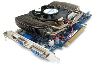 Лот: 6136627. Фото: 1. 1Gb PCI-E DDR-3 Gigabyte GV-N250OC-1GI... Видеокарты