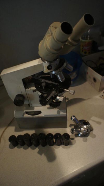 Лот: 6640503. Фото: 1. Микроскоп биолам р-15, координатный... Микроскопы