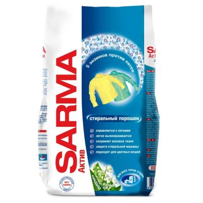 Лот: 24080804. Фото: 1. Стиральный порошок Sarma, 0.8... Бытовая химия