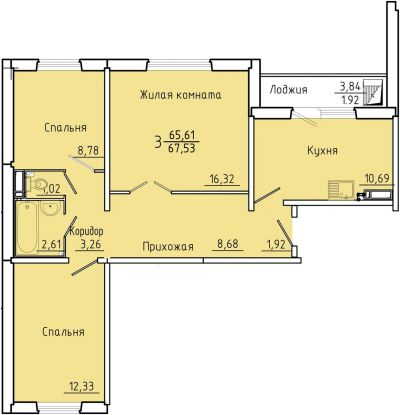 Лот: 13950738. Фото: 1. Квартира 3комн Чернышевского 114... Квартиры, студии