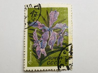 Лот: 23316440. Фото: 1. Цветы. Тропические цветы. Орхидея... Марки