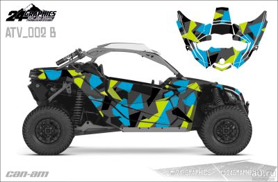 Лот: 13997949. Фото: 1. Наклейки Can-Am Maverick X3 ATV... Наклейки автомобильные