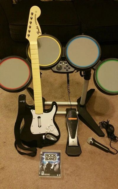 Лот: 6139316. Фото: 1. комплект Rock Band для PS3 гитара... Игры для консолей