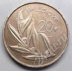 Лот: 360789. Фото: 1. Бельгия. 20 франков 1980г. Интересный... Европа