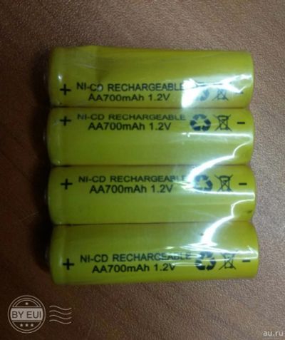 Лот: 16558438. Фото: 1. Ni-Cd аккумуляторы AA700mAh 1... Батарейки, аккумуляторы, элементы питания