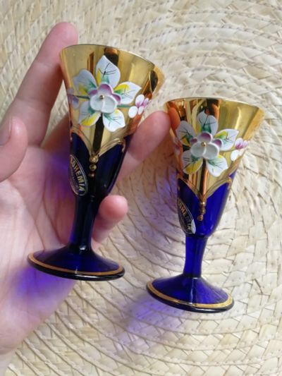 Лот: 18191323. Фото: 1. Стопочки бокалы фужеры Богемия... Кружки, стаканы, бокалы