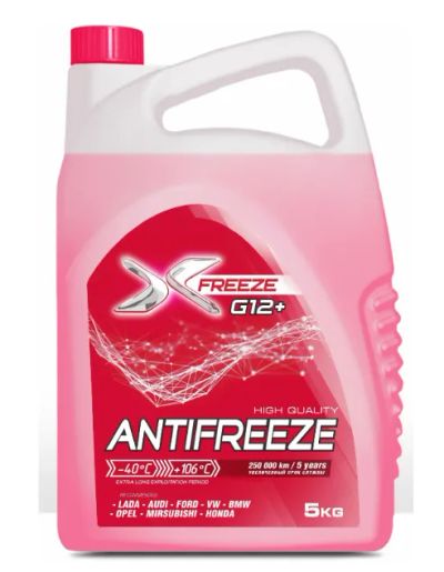 Лот: 20736617. Фото: 1. Антифриз розовый X-Freeze G12... Масла, жидкости
