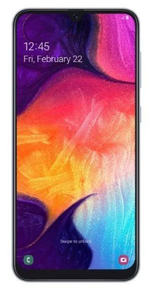Лот: 14358879. Фото: 1. Samsung Galaxy A50 128Gb Белый... Смартфоны