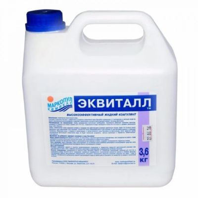 Лот: 22365902. Фото: 1. Эквиталл Маркопул Кемиклс, 3л... Бассейны, аксессуары и комплектующие