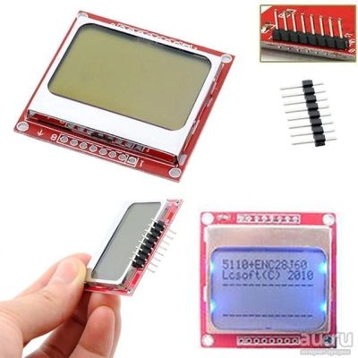 Лот: 9834475. Фото: 1. ЖК дисплей 84x48 Nokia 5110 (Arduino... Микроконтроллеры