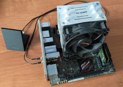 Лот: 21347693. Фото: 1. Asus Z170i pro gaming + Intel... Комплекты запчастей