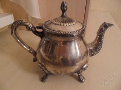 Лот: 692299. Фото: 1. Чайник . Мельхиор. Другое (посуда, кухонная утварь)