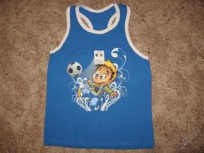 Лот: 2571672. Фото: 1. Майка-Борцовка новая рост 104... Футболки, поло, топы, лонгсливы